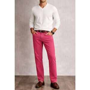 Vineyard Vines Pink Pants Garment Dyed Casual Pants Men’s Size 42x32